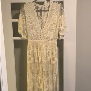 Socialite ivory sheer dress